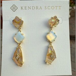 NWT- Kendra Scott Bianca Gold Linear Earrings